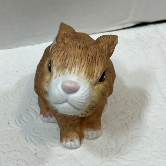 Bunny Rabbit Porcelain Sculpture Snuggle Babies 1988 River Shore 4.5"x3.5" - Picture 8 of 12